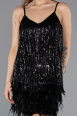 Partykleid Kurz Schwarz ABK1629