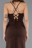 Abendkleid Lang Braun ABU5506