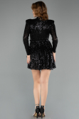 Abendkleid Kurz Schwarz ABK2480