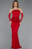 Abendkleid Lang Spitze Rot ABU5510