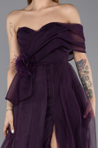 Abendkleid Lang Violett dunkel ABU5528