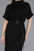 Partykleid Midi Schwarz ABK2494