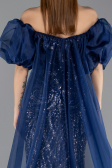 Abendkleid Lang Marineblau ABU5537