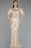Abendkleid Lang Beige ABU5538