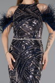 Abendkleid Lang Marineblau ABU5538