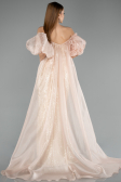 Abendkleid Lang Beige ABU5537