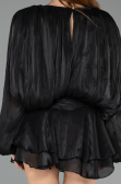 Abendkleid Mini Chiffon Schwarz ABK2499
