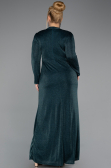 Hijab-Kleid İn Übergröße Lang Smaragdgrün ABU5502