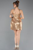 Gold Partykleid Mini ABK2201