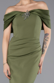 Partykleid Midi Khaki ABK2501