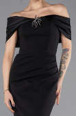 Partykleid Midi Schwarz ABK2501