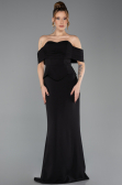 Standesamtkleid Lang Schwarz ABU5559