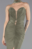 Abendkleid Lang Khaki ABU5561