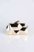Abendtasche Metall Gold-Metallic SH921