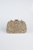 Abendtaschen Steinbesetzt Gold SH839