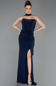 Abschlusskleid Lang Marineblau ABU5564