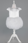 Abendkleid für Kinder Kurz Weiß ABK2502