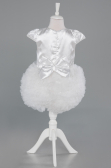 Abendkleid für Kinder Kurz Weiß ABK2502