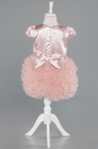 Abendkleid für Kinder Kurz Puder ABK2502