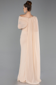 Standesamtkleid Lang Chiffon Beige ABU5418