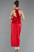 Partykleid Midi Satin Rot ABK2506