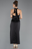 Partykleid Midi Satin Schwarz ABK2506