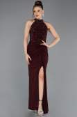Abendkleid Lang Weinrot ABU5593
