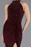 Abendkleid Lang Weinrot ABU5593