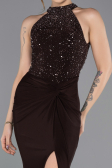 Abendkleid Lang Braun ABU5593