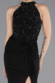 Abendkleid Lang Schwarz ABU5593