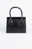 Schwarz Abendtasche Leder KC165