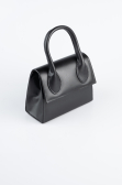 Schwarz Abendtasche Leder KC165