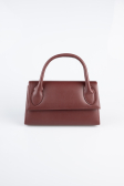 Abendtasche Leder Weinrot KC163