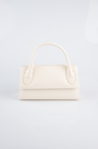 Abendtasche Leder Beige KC163