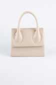 Abendtasche Lackleder Beige KC165