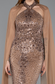 Abendkleid Lang Kupfer ABU5595