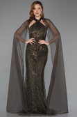 Abendkleid Lang Khaki ABU5595