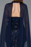 Abendkleid Lang Marineblau ABU5595