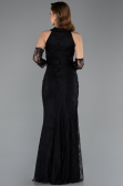 Abendkleid im Meerjungfrau-Stil Lang Spitze Schwarz ABU5598