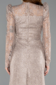 Abendkleid Lang Spitze Nerzbraun ABU5604