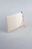 Beige Abendtaschen Leder KC413