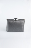 Abendtasche Gemustertes Leder Platin KC126