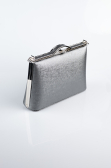 Abendtasche Gemustertes Leder Platin KC126