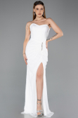 Standesamtkleid Lang Spitze Weiß ABU5614