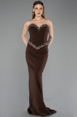 Abendkleid Lang Braun ABU5610