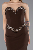 Abendkleid Lang Braun ABU5610