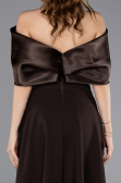 Abendkleid Midi Braun ABK2523