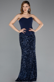 Abendkleid Lang Marineblau ABU5640