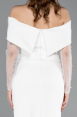 Partykleid Midi Weiß ABK2522