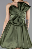 Partykleid Kurz Satin Khaki ABK2510